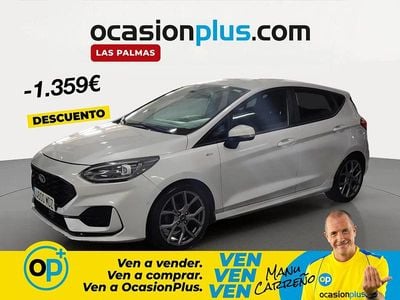 Begagnad Ford Fiesta ST-Line 125 HK (91 kW) 2023 Grå Halvkombi
