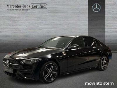 Usado Mercedes C200 AMG line 163 CV (119 kW) 2025 Negro Berlina
