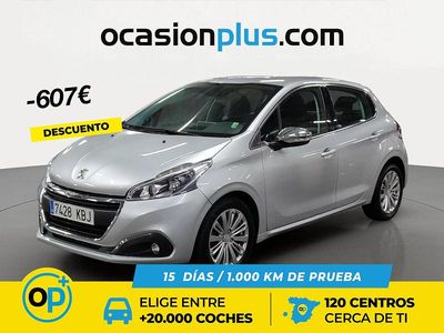 Usado Peugeot 208 Allure 110 CV (80 kW) 2017 Gris Utilitario