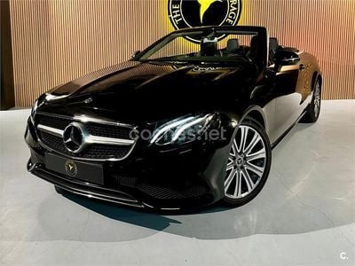 Usado Mercedes E200 184 CV (135 kW) 2018 Negro Descapotable