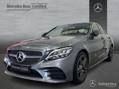 Usado Mercedes C200 160 CV (117 kW) 2019 Gris / plata Berlina