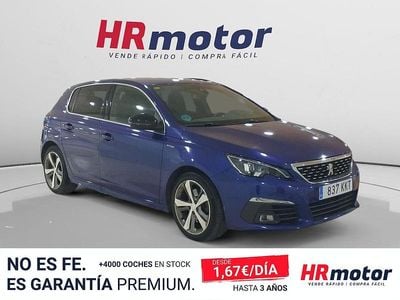 Usado Peugeot 308 GT-line 150 CV (110 kW) 2018 Azul Berlina