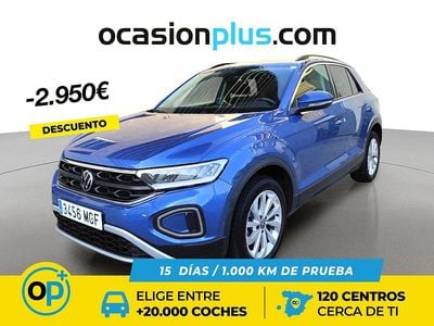 Azul Usado 2023 VW T-Roc Life SUV | 22.000 € (Precio justo)