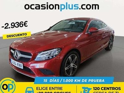 Usado Mercedes C200 184 CV (135 kW) 2018 Rojo Coupe