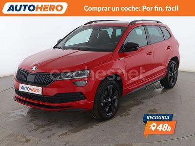 Rojo Usado 2021 Skoda Karoq SportLine SUV | 26.599 € (Precio justo)