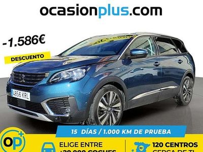 Usado Peugeot 5008 Active 131 CV (96 kW) 2018 Azul SUV