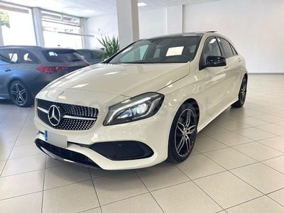 Usado Mercedes A200 AMG line 136 CV (100 kW) 2016 Blanco Berlina