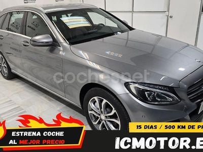 Usado Mercedes C350e Avantgarde 279 CV (205 kW) 2016 Gris / plata Familiar