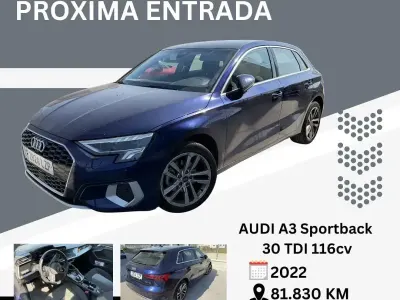 Usado Audi A3 Advanced 116 CV (85 kW) 2022 Azul Berlina