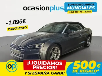 Usado Audi A5 Cabriolet S-Line 190 CV (139 kW) 2017 Gris Descapotable