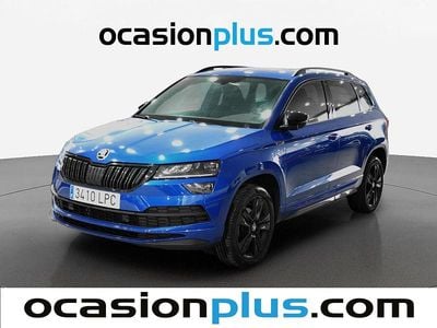 Azul Usado 2021 Skoda Karoq SportLine SUV | 22.719 € (Precio justo)