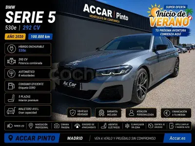 Usado BMW 530e 292 CV (214 kW) 2020 Gris / plata Berlina