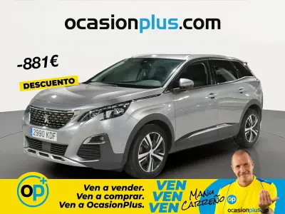 Usado Peugeot 3008 Allure 130 CV (95 kW) 2017 Gris SUV