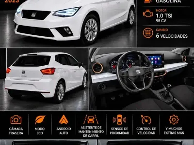 Usado Seat Ibiza Reference 95 CV (69 kW) 2023 Blanco Utilitario