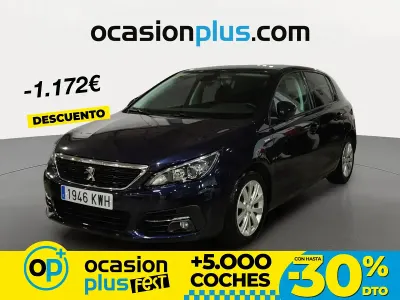 Usado Peugeot 308 Style 130 CV (95 kW) 2019 Azul Berlina