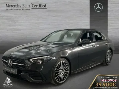 Usado Mercedes C200 AMG line 163 CV (119 kW) 2022 Gris Berlina