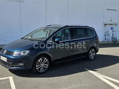 Usado VW Sharan Sportline 184 CV (135 kW) 2016 Azul Monovolumen