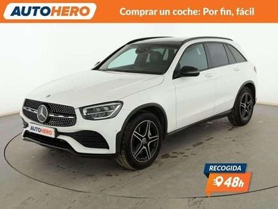 Usado Mercedes GLC200 AMG line 163 CV (119 kW) 2020 Blanco SUV