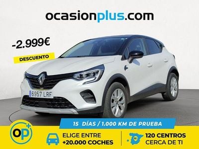 Blanco Usado 2021 Renault Captur Intens SUV | 15.390 € (Precio justo)