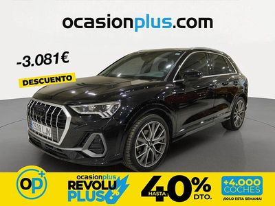 Usado Audi Q3 S-Line 150 CV (110 kW) 2020 Negro SUV
