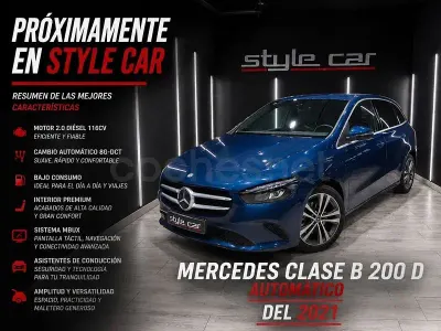 Usado Mercedes B200 150 CV (110 kW) 2021 Azul Utilitario