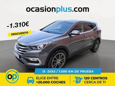 Usado Hyundai Santa Fe 150 CV (110 kW) 2016 Gris SUV