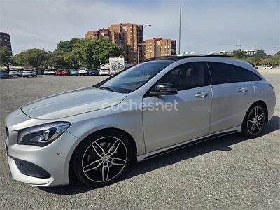 Gris / plata Usado 2016 Mercedes CLA220 Shooting Brake AMG line Familiar | 19.000 € (Precio justo)