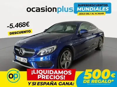 Usado Mercedes C250 204 CV (150 kW) 2017 Azul Coupe