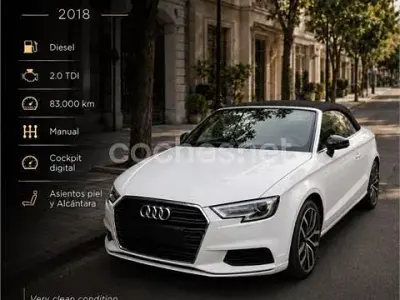 Usado Audi A3 Cabriolet Sport 150 CV (110 kW) 2018 Blanco Descapotable