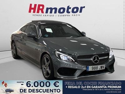 Gris Usado 2017 Mercedes C220 AMG line Coupe | 21.890 € (Buen precio)