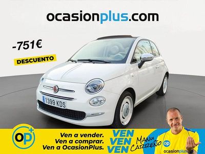 Usado Fiat 500 69 CV (50 kW) 2017 Blanco Descapotable