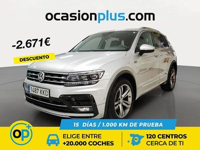 Gris Usado 2018 VW Tiguan Sportline SUV | 24.190 € (Precio justo)