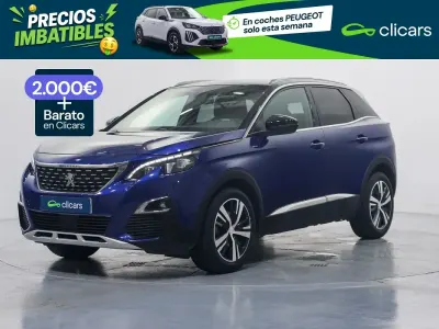 Usado Peugeot 3008 GT-line 130 CV (95 kW) 2018 Azul SUV