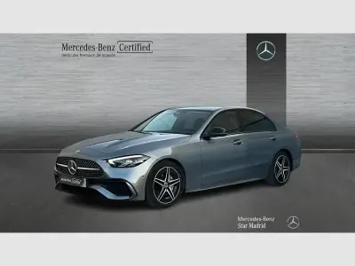 Usado Mercedes C220 AMG line 200 CV (147 kW) 2022 Gris Berlina