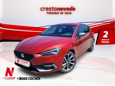 Usado Seat Leon FR 204 CV (150 kW) 2021 Granate