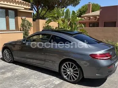 Usado Mercedes C220 AMG line 170 CV (125 kW) 2016 Gris / plata Coupe