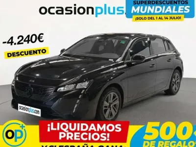 Usado Peugeot 308 Active 131 CV (96 kW) 2024 Negro Utilitario