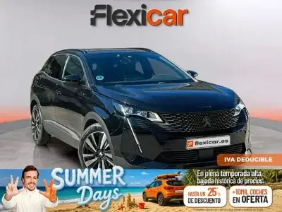 Usado Peugeot 3008 GT 130 CV (95 kW) 2021 Negro SUV