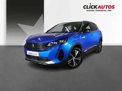 Usado Peugeot 3008 GT 131 CV (96 kW) 2021 Azul SUV