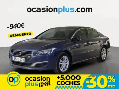 Usado Peugeot 508 Active 120 CV (88 kW) 2017 Azul Berlina