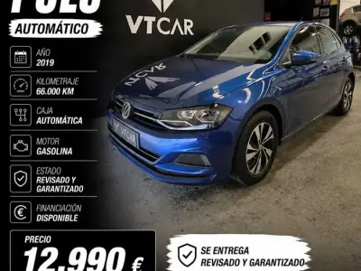 Usado VW Polo Advance 95 CV (69 kW) 2019 Azul Utilitario