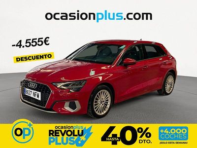 Usado Audi A3 Advanced Plus 110 CV (80 kW) 2023 Rojo Berlina