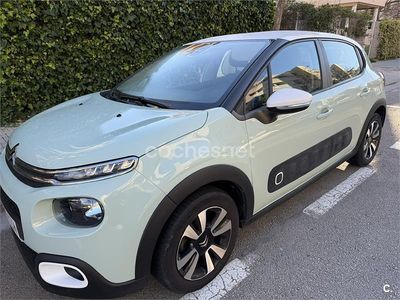 Usado Citroën C3 Feel 82 CV (60 kW) 2019 Verde Utilitario