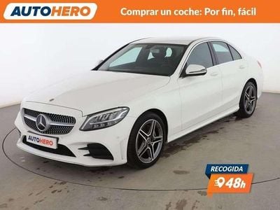 Blanco Usado 2019 Mercedes C200 AMG line Berlina | 25.899 € (Precio justo)