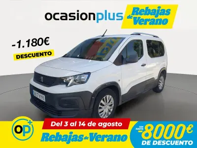 Usado Peugeot Rifter Access 75 CV (55 kW) 2019 Blanco Monovolumen