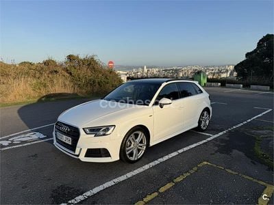 Blanco Usado 2017 Audi A3 Sportback S-Line Utilitario | 20.990 € (Un poco caro)