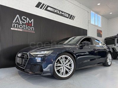 Usado Audi A7 S-Line 286 CV (210 kW) 2018 Azul Berlina