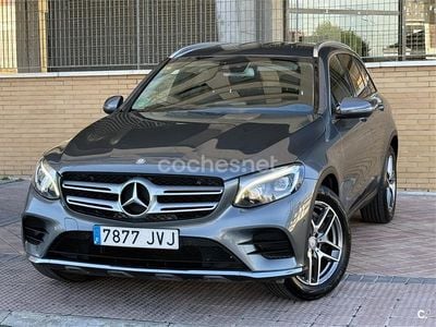 Usado Mercedes GLC220 AMG line 170 CV (125 kW) 2017 Gris / plata SUV