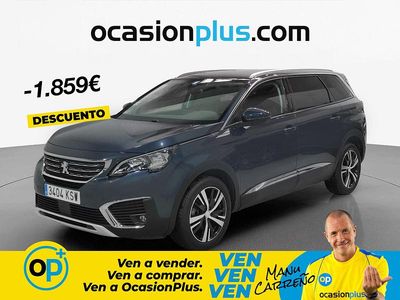 Usado Peugeot 5008 Allure 130 CV (95 kW) 2019 Azul SUV