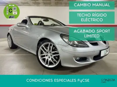Usado Mercedes SLK200 163 CV (119 kW) 2007 Gris / plata Descapotable